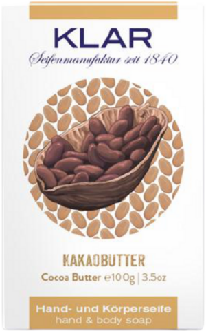 KLAR Hand- & Körperseife Kakaobutter - 100 g