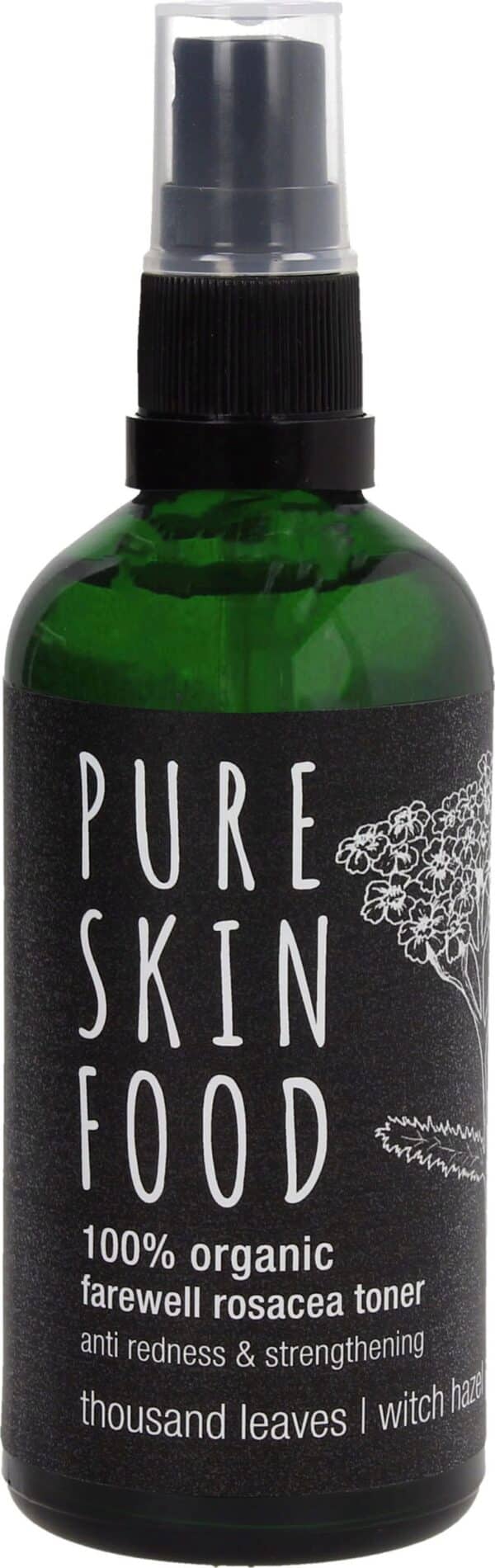 PURE SKIN FOOD Organic Farewell Rosacea Toner Thousand Leaves - Witch Hazel - 100 ml