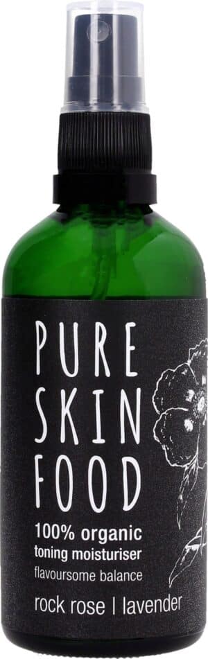 PURE SKIN FOOD Organic Toning Moisturiser Rock Rose - Lavender - 100 ml