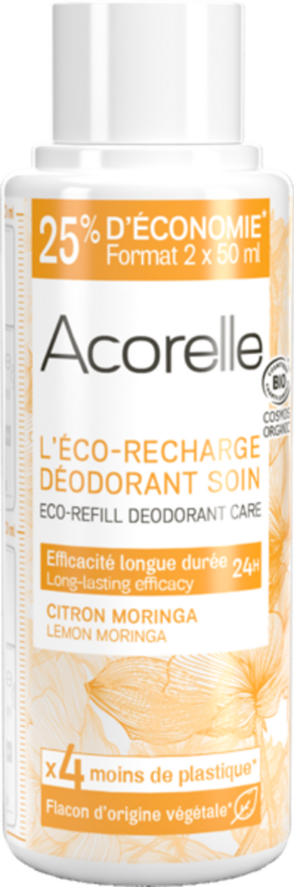 Acorelle Refill Zitrone-Moringa Deo Roll-on - 100 ml