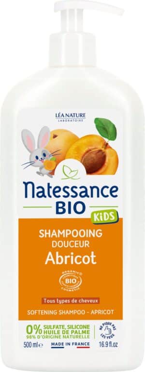 Natessance Kids Shampoo Aprikose - 500 ml