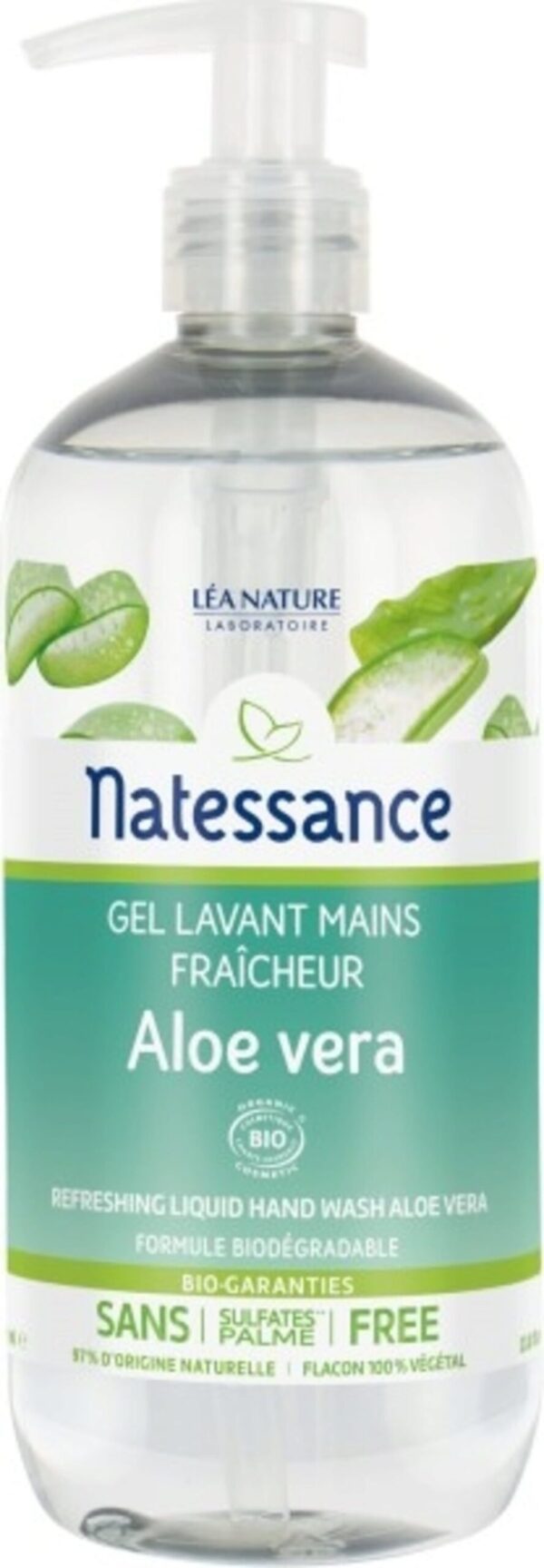 Natessance Handwaschgel Aloe Vera - 500 ml