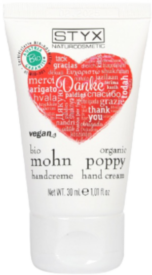 STYX Mohn Handcreme Bio - 30 ml Danke