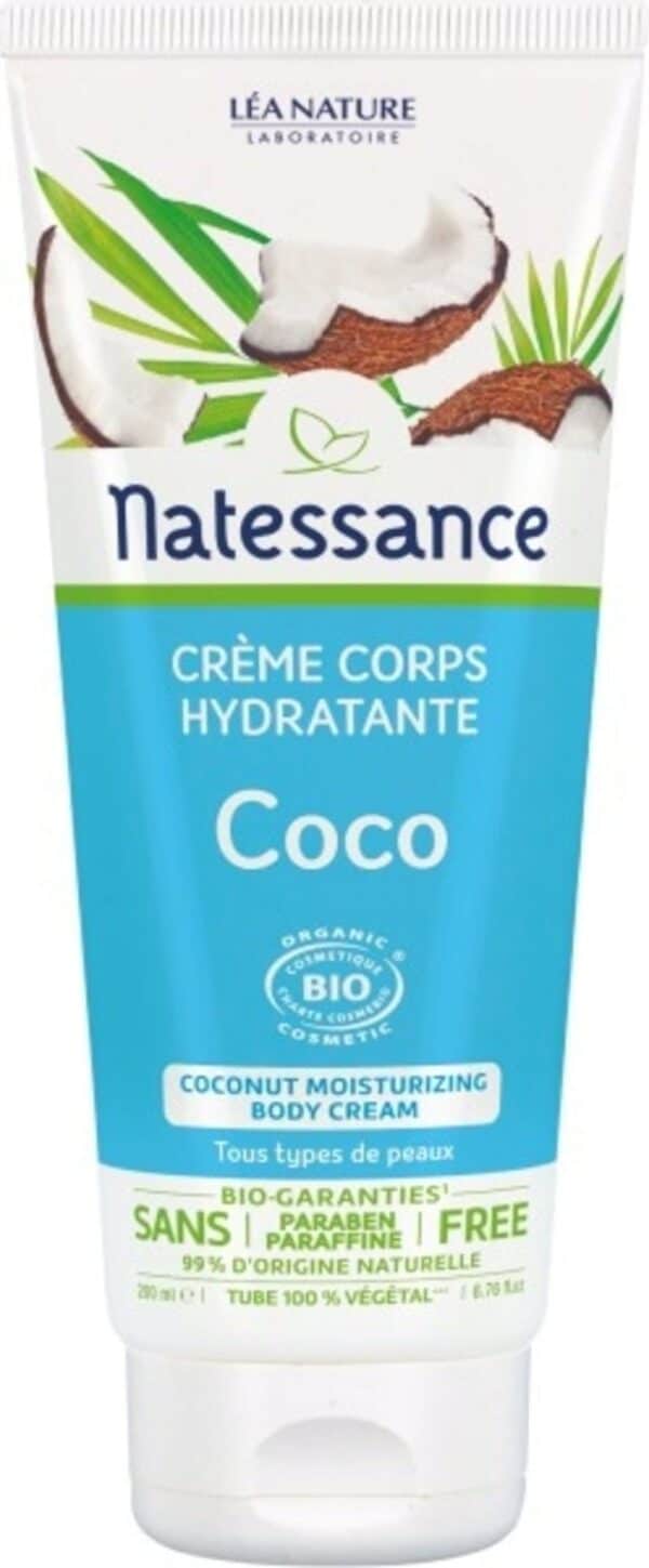 Natessance Hydratisierende Körpercreme Kokos - 200 ml