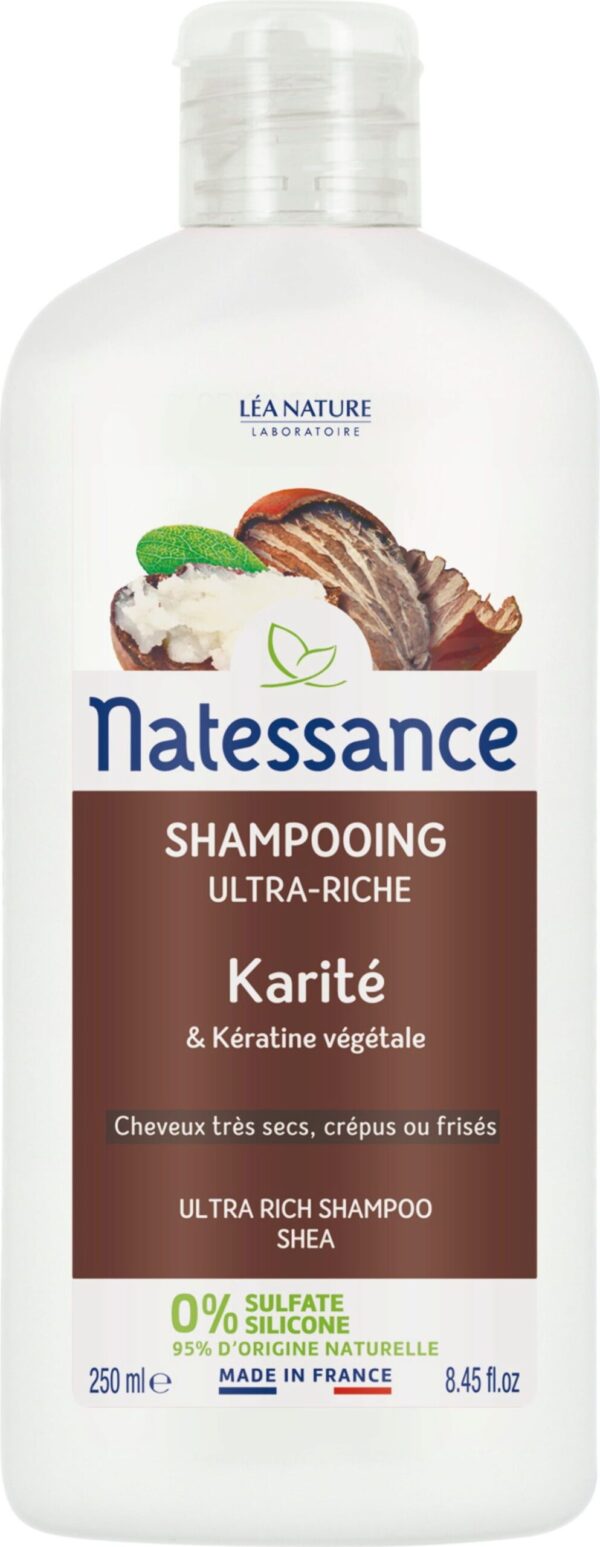 Natessance Ultra-nährendes Shampoo Sheabutter & Keratin - 500 ml