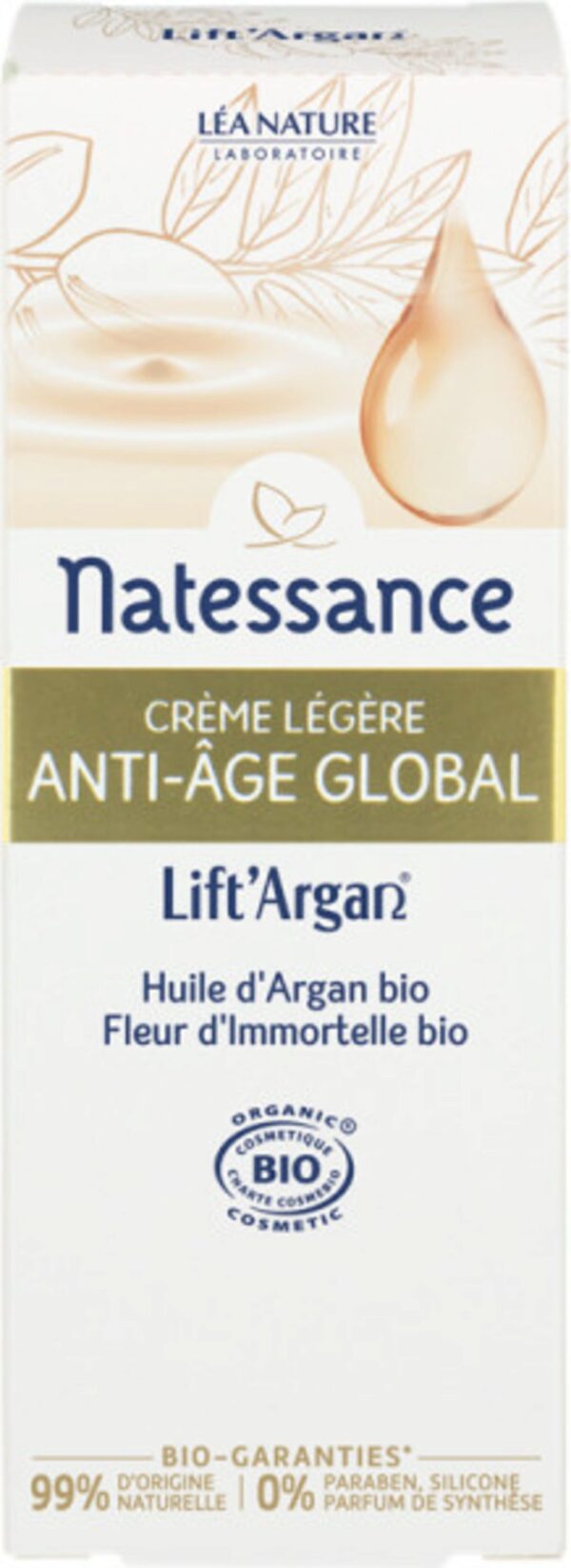 Natessance Lift'Argan Leichte Anti-Aging Creme - 50 ml