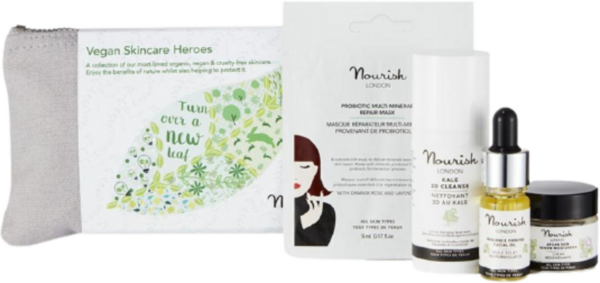 Nourish London Vegan Skincare Heroes - 1 Set