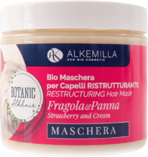 Alkemilla Eco Bio Cosmetic Sahne & Erdbeere Restrukturierende Haarmaske - 200 ml