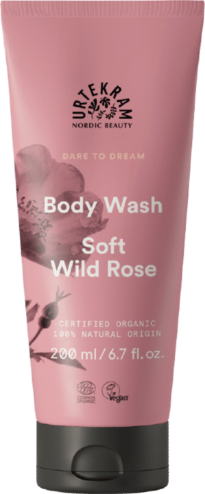 URTEKRAM Soft Wild Rose Body Wash - 200 ml