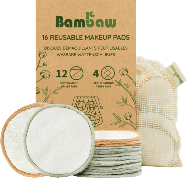 Bambaw Wiederverwendbare Make-up Entfernerpads - 16 Stk