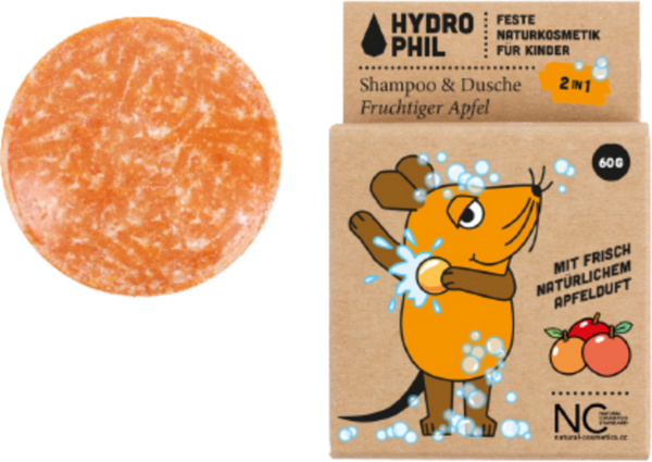 Hydrophil 2in1 festes Shampoo & Dusche Maus - 60 g