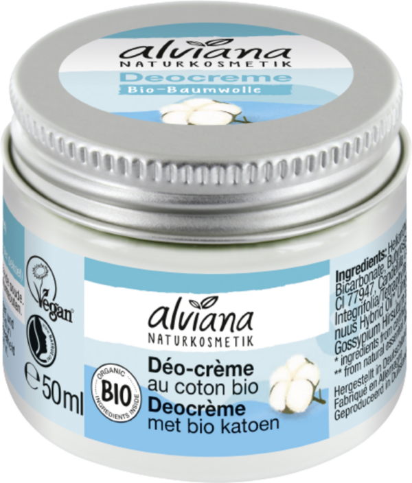 alviana Naturkosmetik Deocreme Bio-Baumwolle - 50 ml