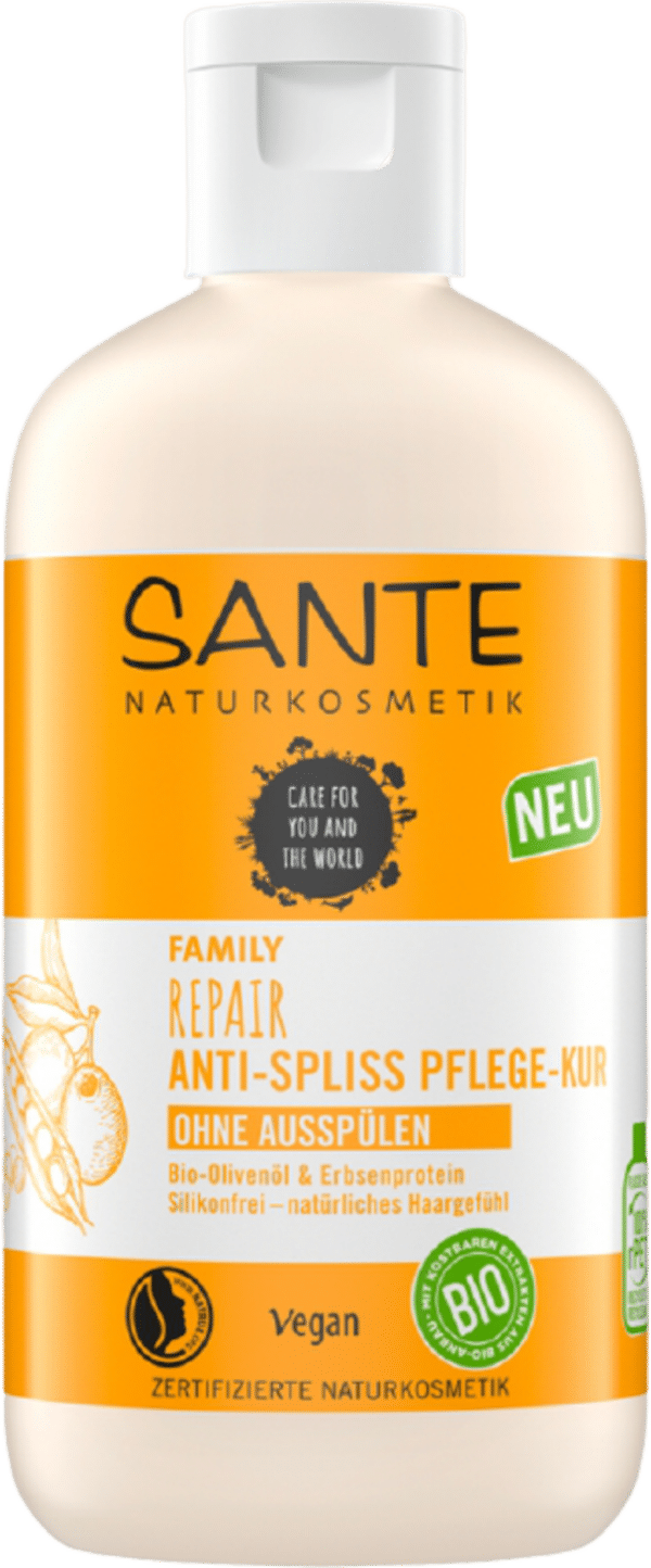 SANTE Family Repair Anti-Spliss Pflege Kur Bio-Olivenöl & Erbsenprotein - 200 ml