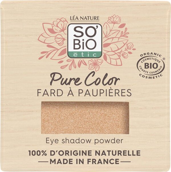 LÉA NATURE SO BiO étic Pure Color Lidschatten - 01 Beige lumière