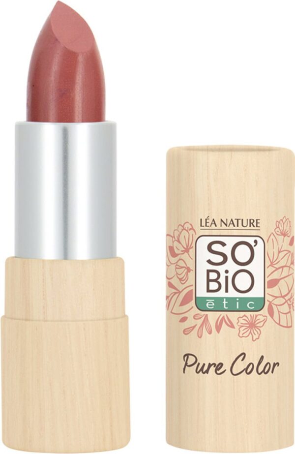 LÉA NATURE SO BiO étic Pure Color Lippenstift Seidenmatt - 12 Bois de rose