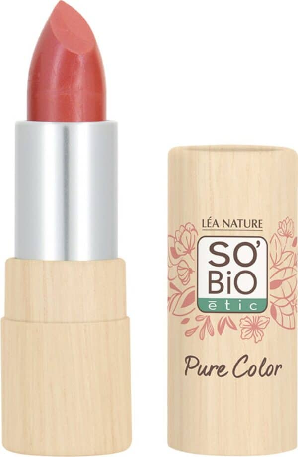 LÉA NATURE SO BiO étic Pure Color Lippenstift Seidenmatt - 10 Corail lumière