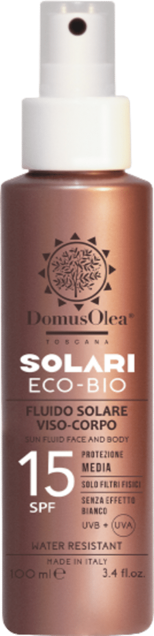 Domus Olea Toscana Sonnenfluid Gesicht & Körper SPF 15 - 100 ml