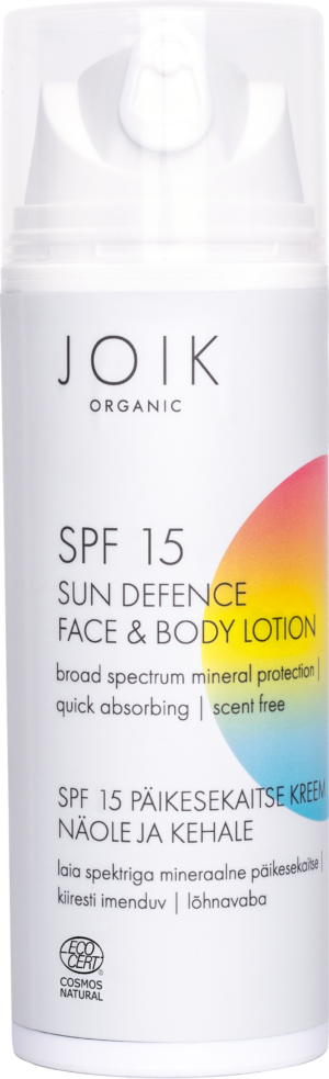 JOIK Organic Sun Defence Face & Body Lotion SPF 15 - 150 ml