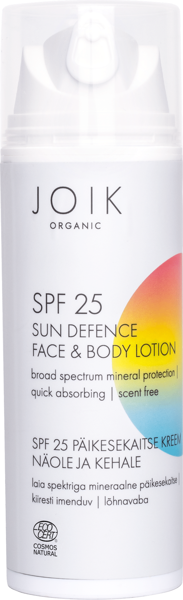 JOIK Organic Sun Defence Face & Body Lotion SPF 25 - 150 ml