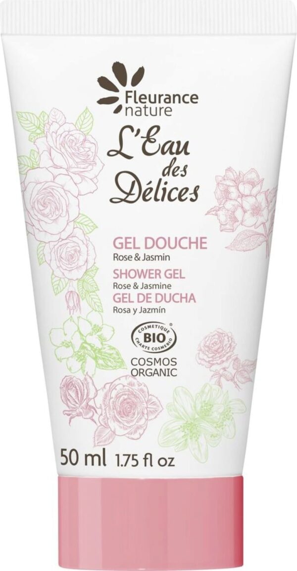 Fleurance nature L'Eau des Délices Shower Gel Rose & Jasmin - 50 ml