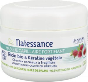 Natessance Stärkende Haarmaske Rizinus & Keratin - 200 ml