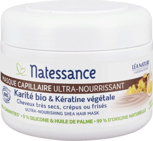 Natessance Ultra-nährende Haarmaske Sheabutter & Keratin - 200 ml