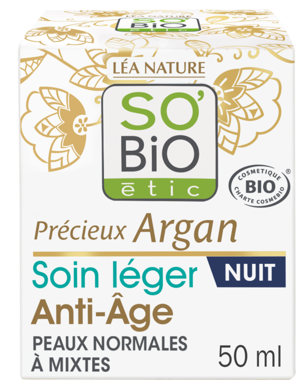 LÉA NATURE SO BiO étic Argan Leichte Anti-Aging Nachtpflege - 50 ml