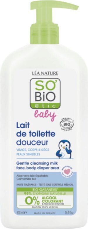 LÉA NATURE SO BiO étic Baby Sanfte Reinigungsmilch - 500 ml