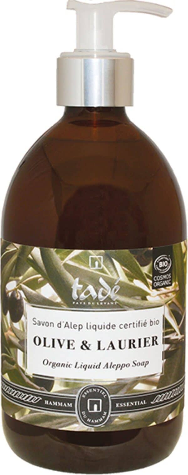 Tadé Pays du Levant Aleppo-Flüssigseife Olive & Lorbeer - 500 ml