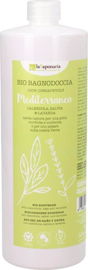 La Saponaria Bio-Duschgel Mediterran - 1 l