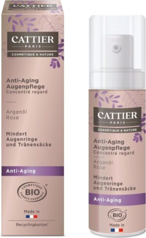 CATTIER Paris Anti-Aging-Augenpflege Arganöl & Rose - 15 ml