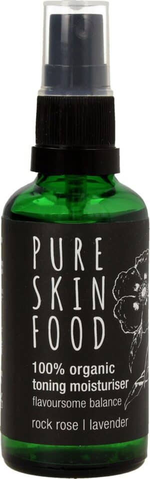 PURE SKIN FOOD Organic Toning Moisturiser Rock Rose - Lavender - 50 ml