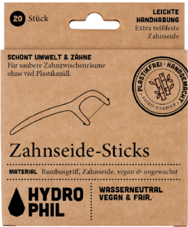 Hydrophil Zahnseide-Sticks - 20 Stk