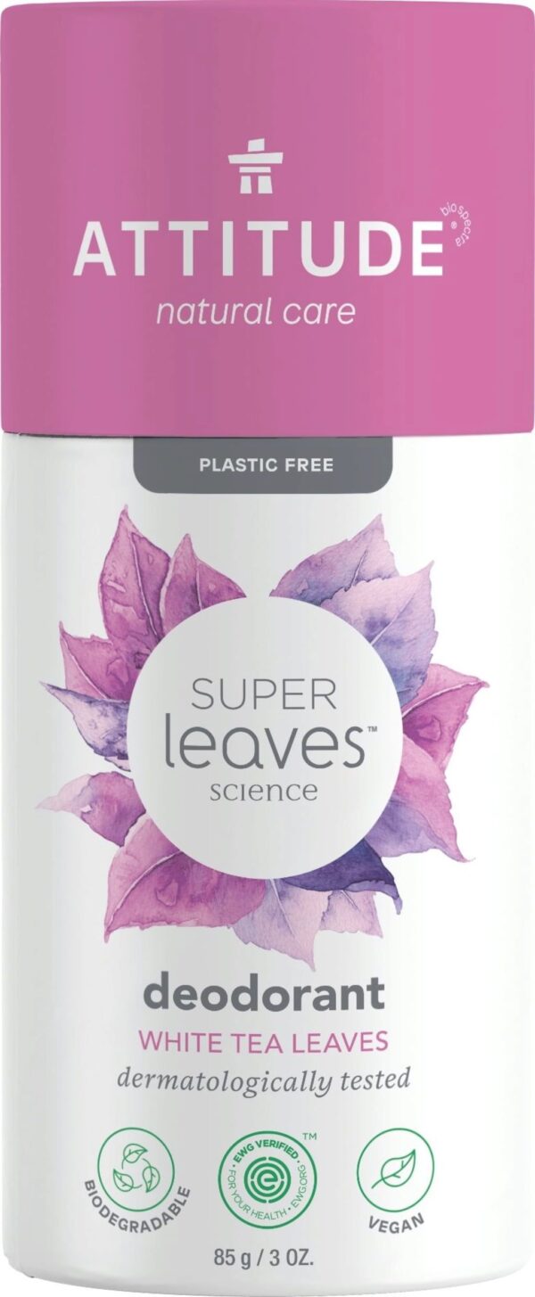 ATTITUDE Super Leaves Deodorant White Tea Leaves - 85 g