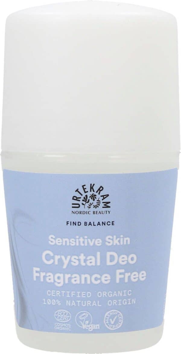 URTEKRAM Fragrance Free Crystal Deo - 50 ml