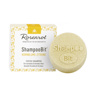 Rosenrot ShampooBit® Shampoo Kornblume-Zitrone - 60 g