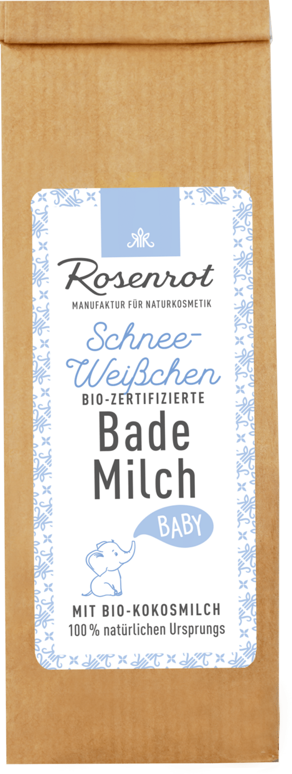 Rosenrot Bademilch Schneeweißchen - 150 g