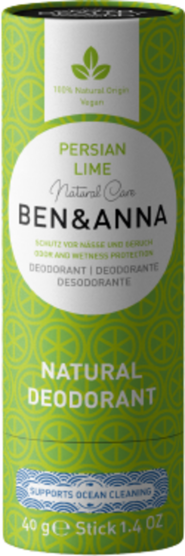 BEN & ANNA Natural Deo Papertube - Persian Lime