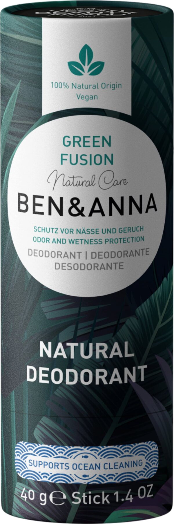 BEN & ANNA Natural Deo Papertube - Green Fusion