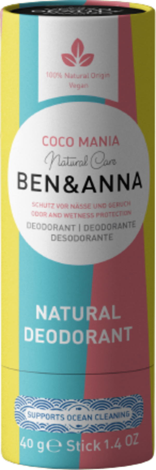 BEN & ANNA Natural Deo Papertube - Coco Mania