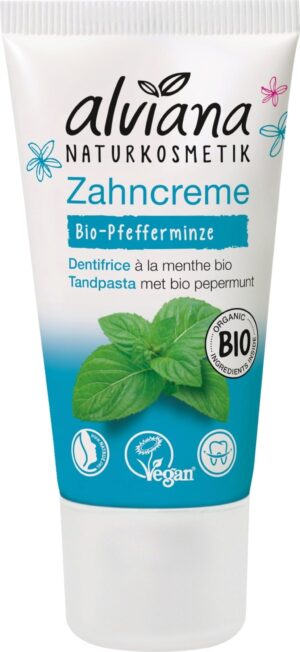 alviana Naturkosmetik Zahncreme Bio-Pfefferminze - 20 ml