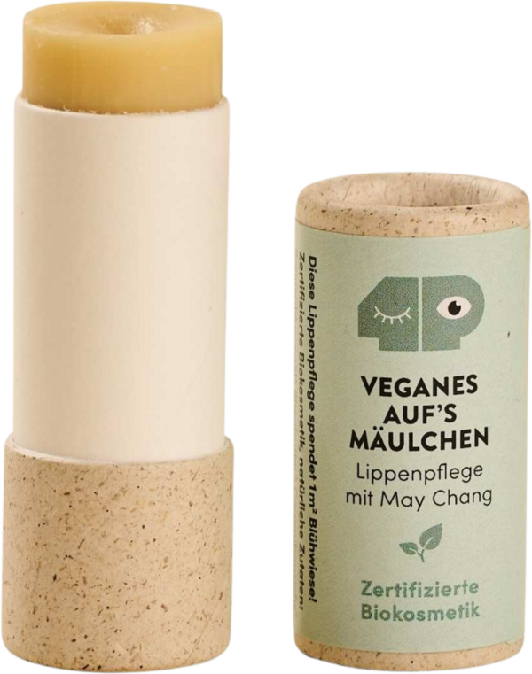 4 PEOPLE WHO CARE Lippenpflege Veganes "Auf’s Mäulchen" - Graspapierhülse