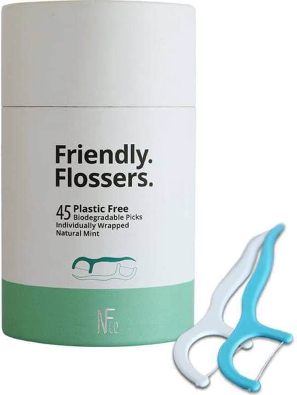 Natural Family CO. Friendly. Flossers. Floss Picks - 45 Stk