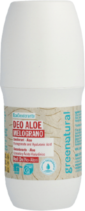 greenatural Deo Roll-On Aloe & Hyaluronsäure - Granatapfel