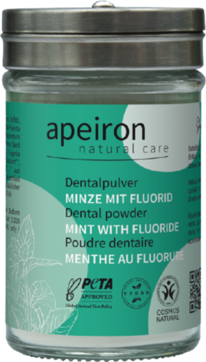 Apeiron Auromère Dentalpulver Minze + Fluorid - 40 g