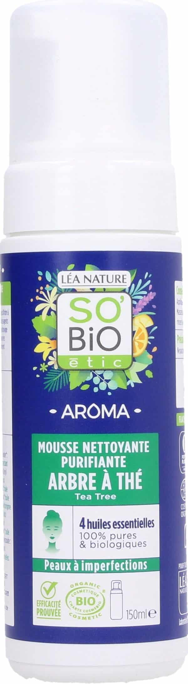 LÉA NATURE SO BiO étic Klärender Reinigungsschaum Teebaum - 150 ml