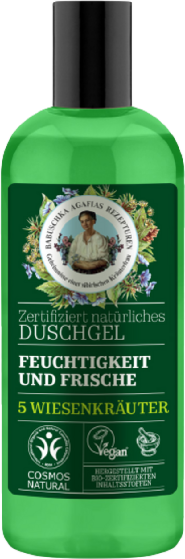 Green Agafia Duschgel Feuchtigkeit & Frische - 260 ml