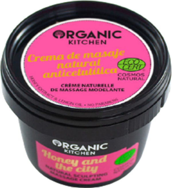 Organic Kitchen Natural Sculpting Massage Cream "Honey and the City" - 100 ml