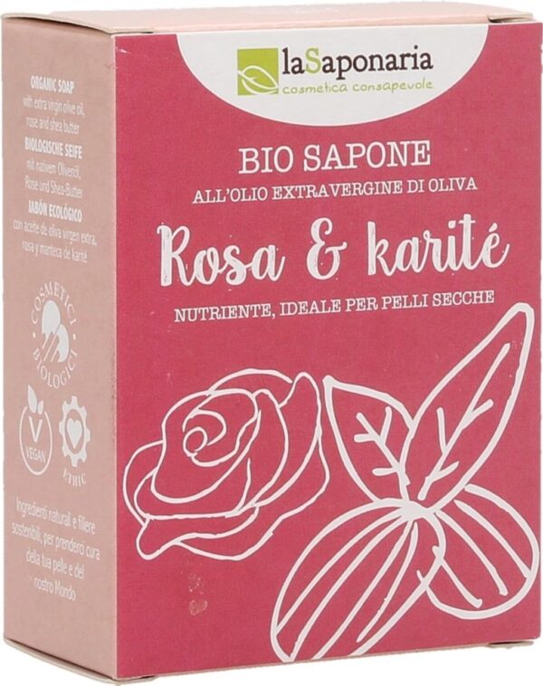 La Saponaria Seife Rose & Sheabutter - 100 g