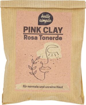 hello simple Zero Waste Gesichtsmaske Rosa Tonerde - 120 g